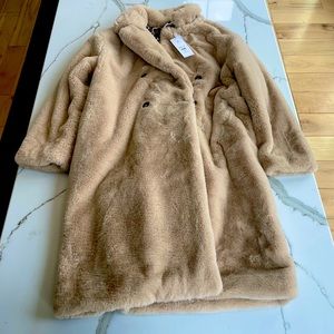 NWT Faux Fur Coat